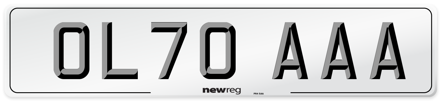 OL70 AAA Number Plate from New Reg